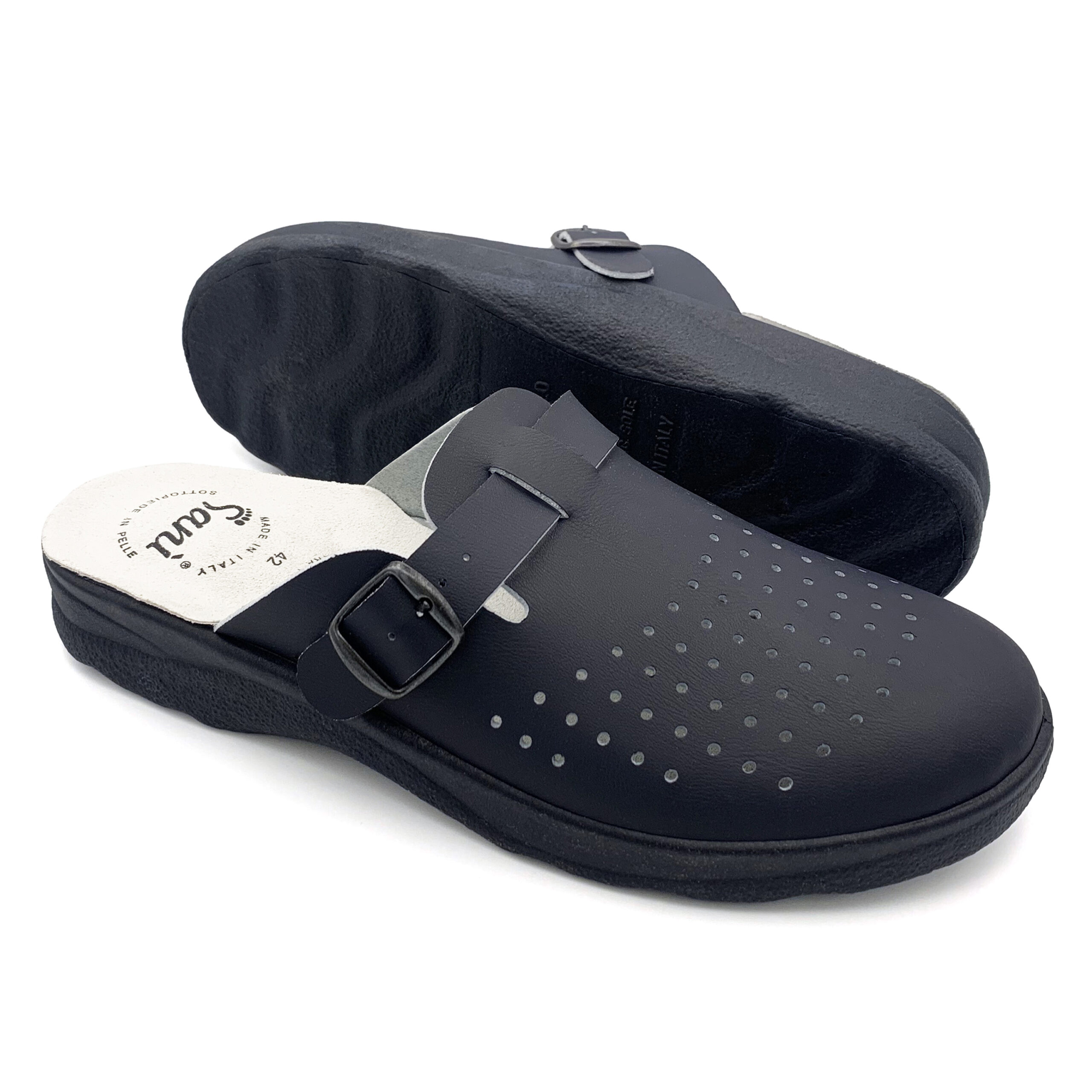 Ciabatta Uomo con Fibbia Regolabile – Blu