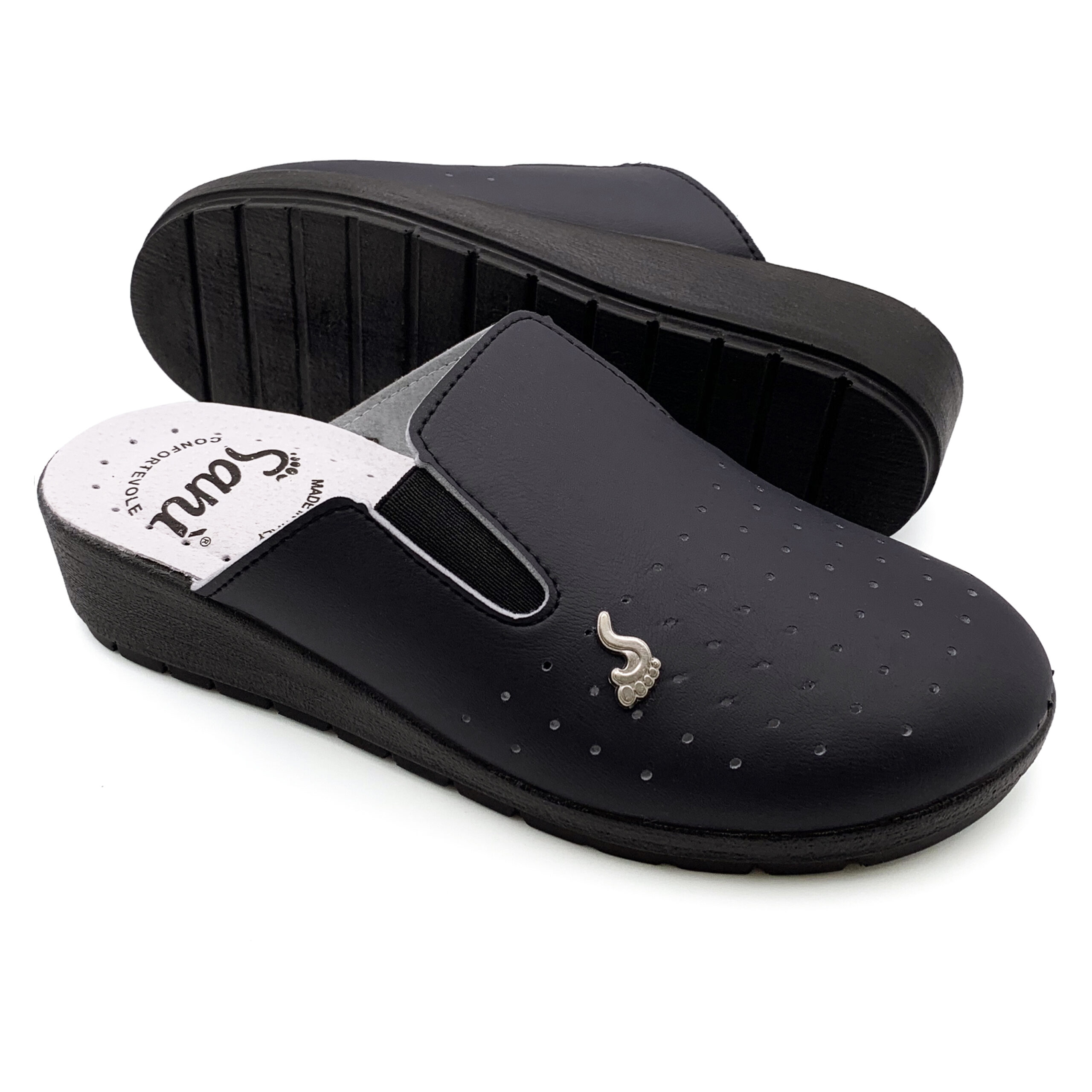Ciabatta Donna con Elastici Integrati – Blu