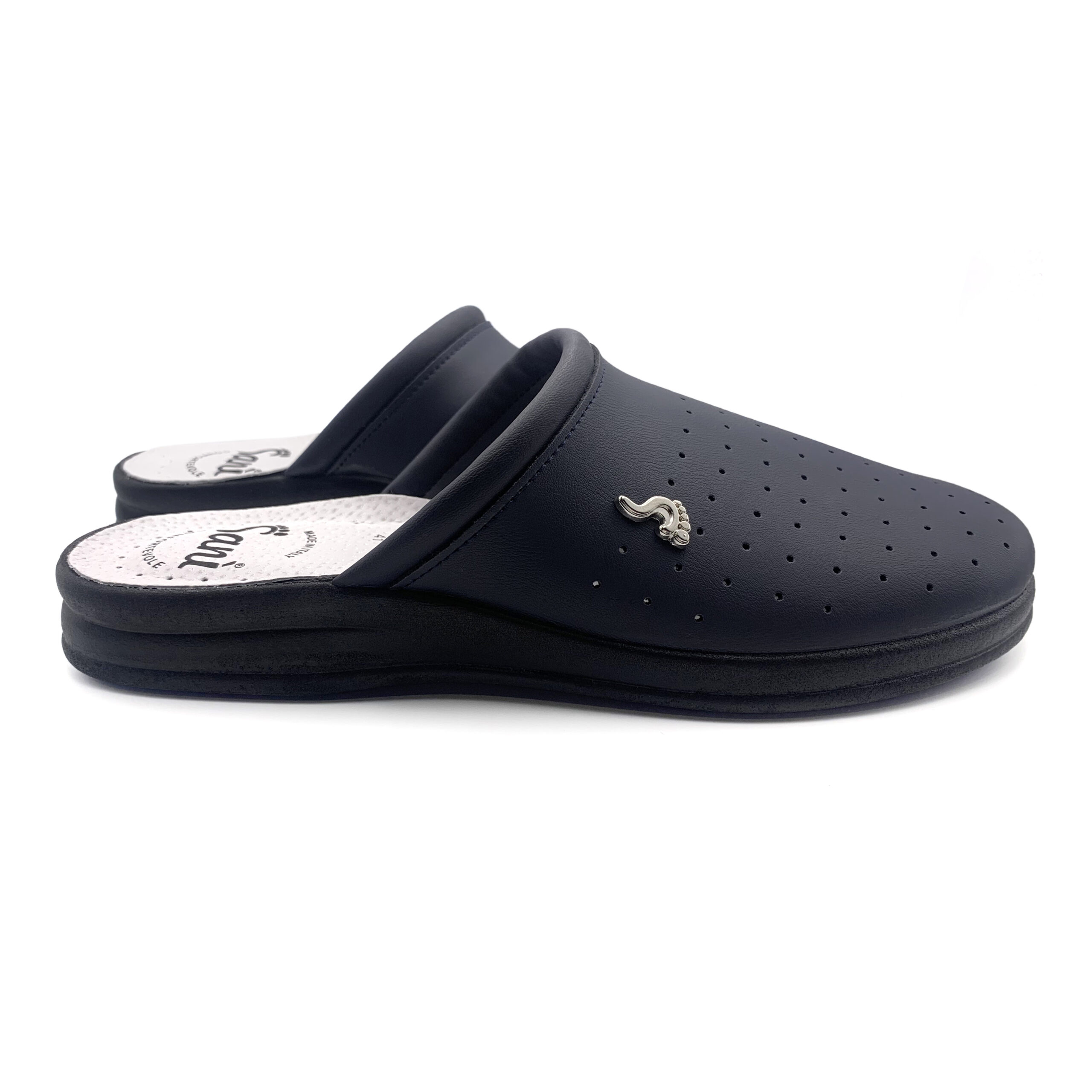 Ciabatta Uomo in Vera Pelle – Blu
