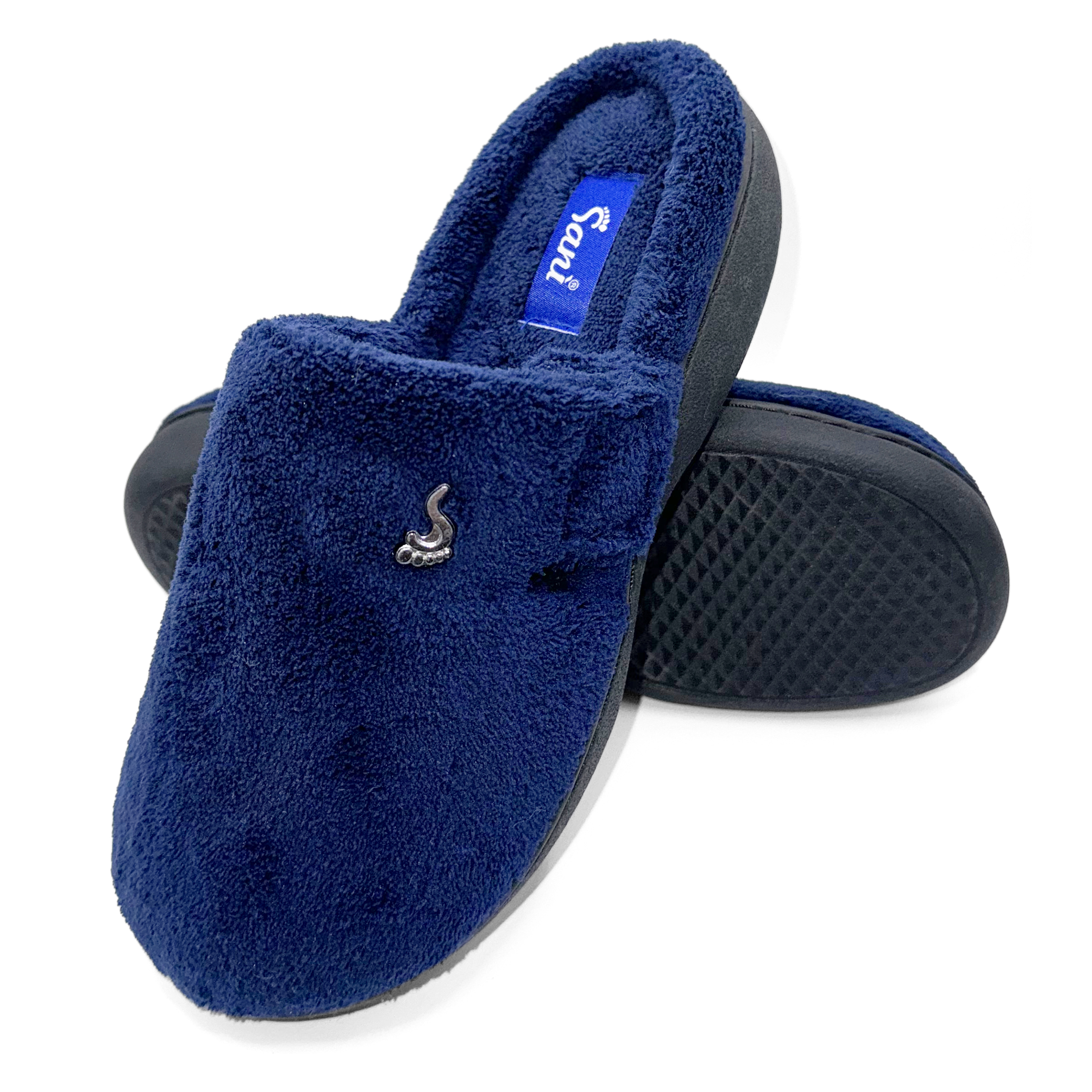 Pantofola Donna Invernale con Velcro – Blu