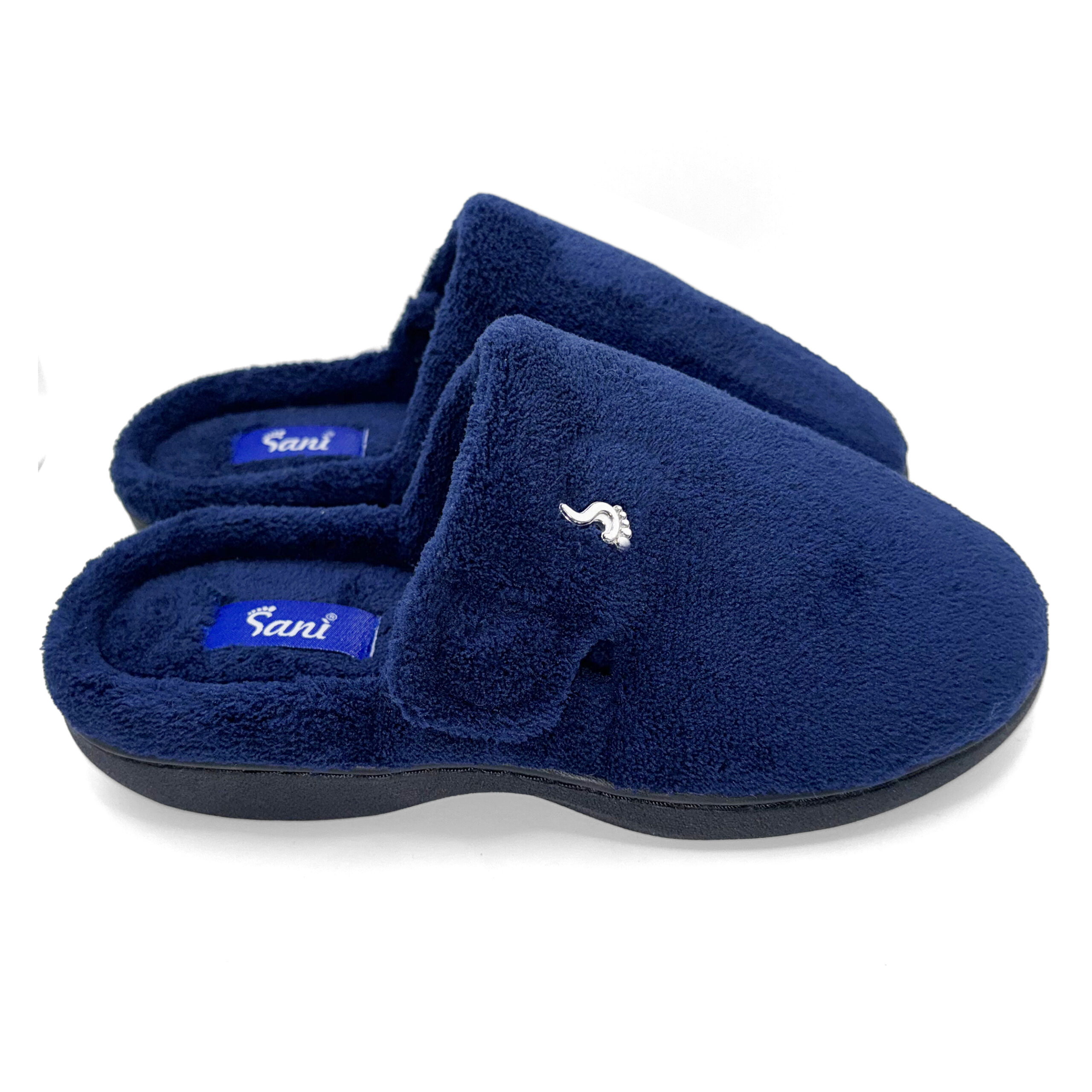 Pantofola Donna Invernale con Velcro – Blu