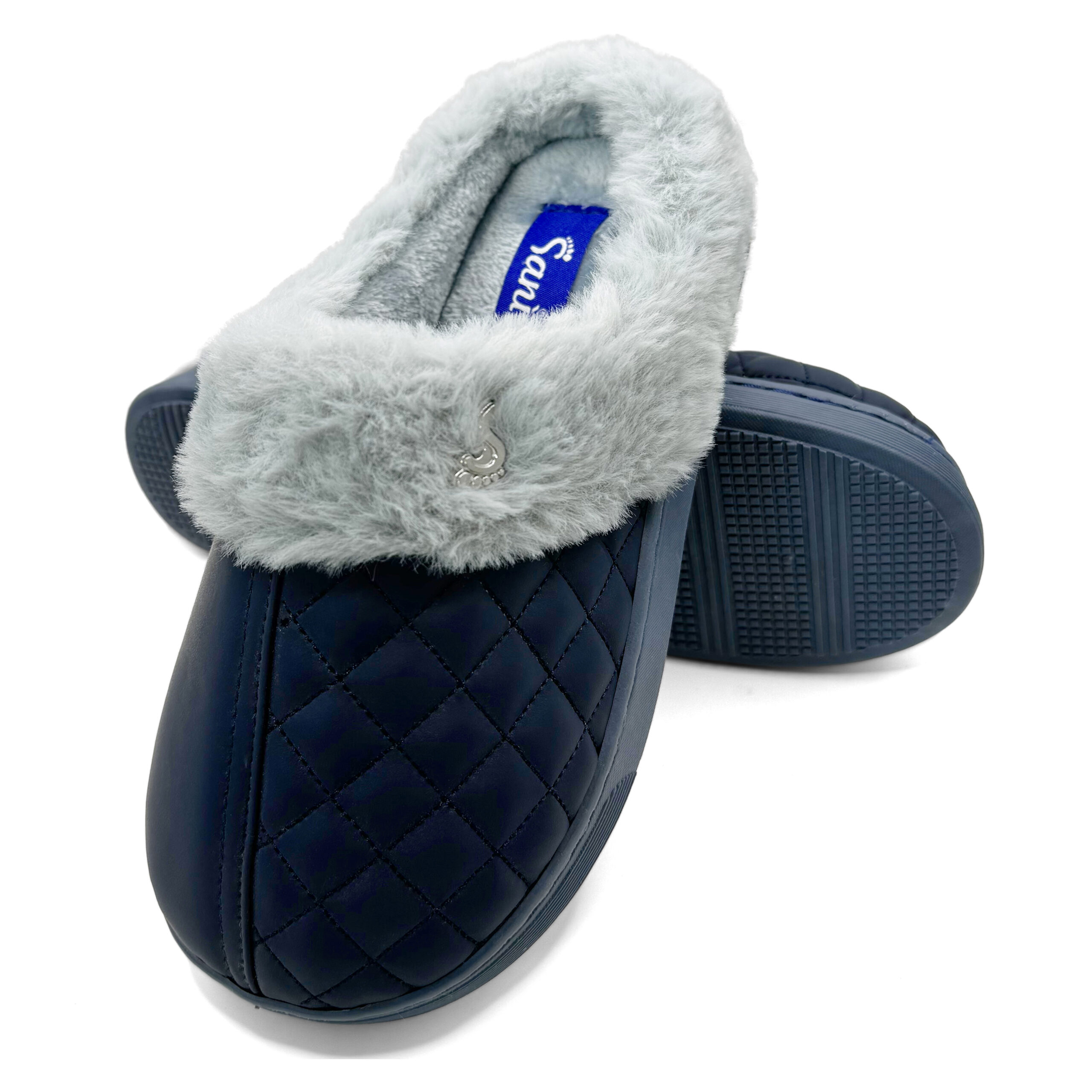 Pantofola Donna Invernale Impermeabile – Blu