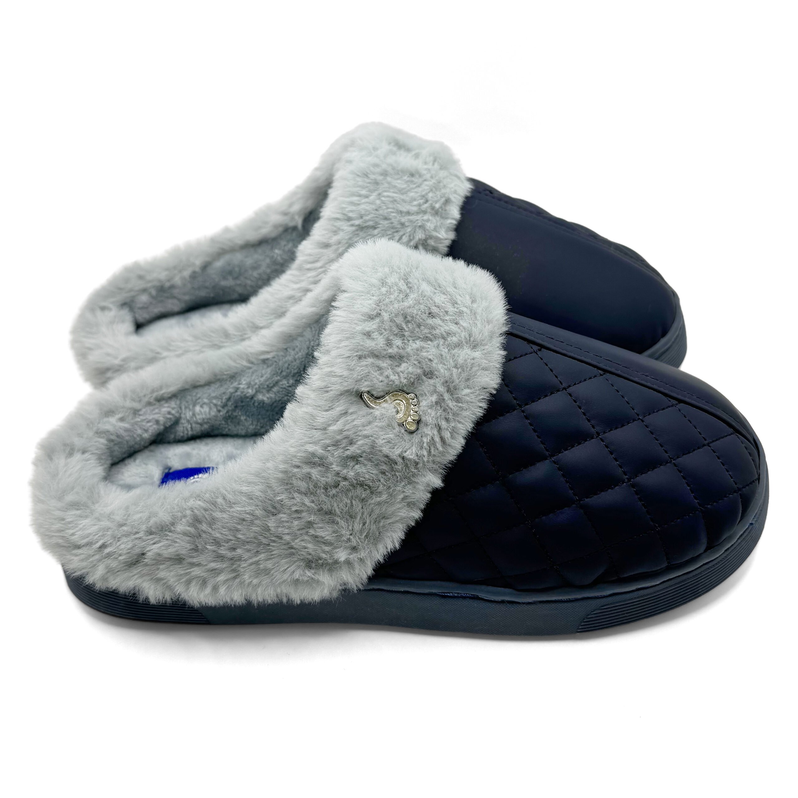Pantofola Donna Invernale Impermeabile – Blu